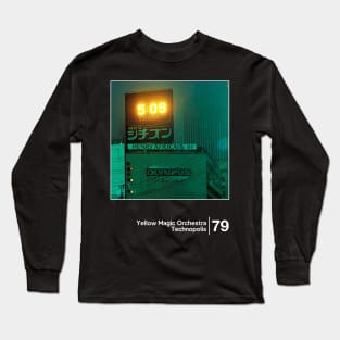 Yellow Magic Orchestra - Technopolis / Minimal Style Graphic Artwork Design Long Sleeve T-Shirt